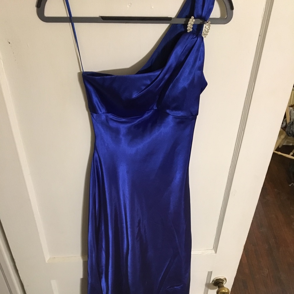 Royal blue prom dress